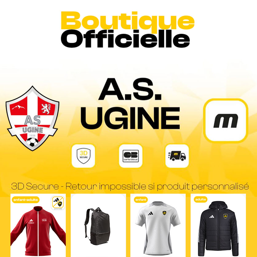 Bannière boutique de l'as ugine football